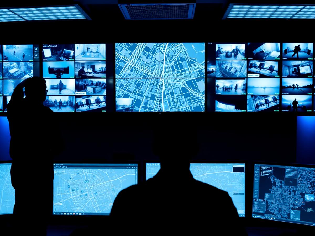 24 hour security control room